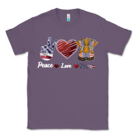 Lavender Peace Love Veteran Classic Tee - Bettercallsaul