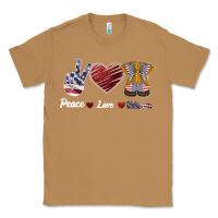 Toasted Coconut Peace Love Veteran Classic Tee - Bettercallsaul