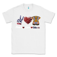 White Peace Love Veteran Classic Tee - Bettercallsaul