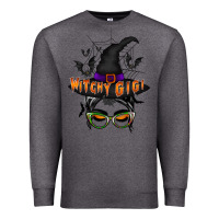 Charcoal Heather witchy gigi Premium Sweatshirt - RacoonDesign