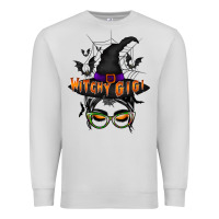 Dove Grey witchy gigi Premium Sweatshirt - RacoonDesign