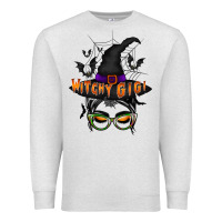 Oatmeal Heather witchy gigi Premium Sweatshirt - RacoonDesign