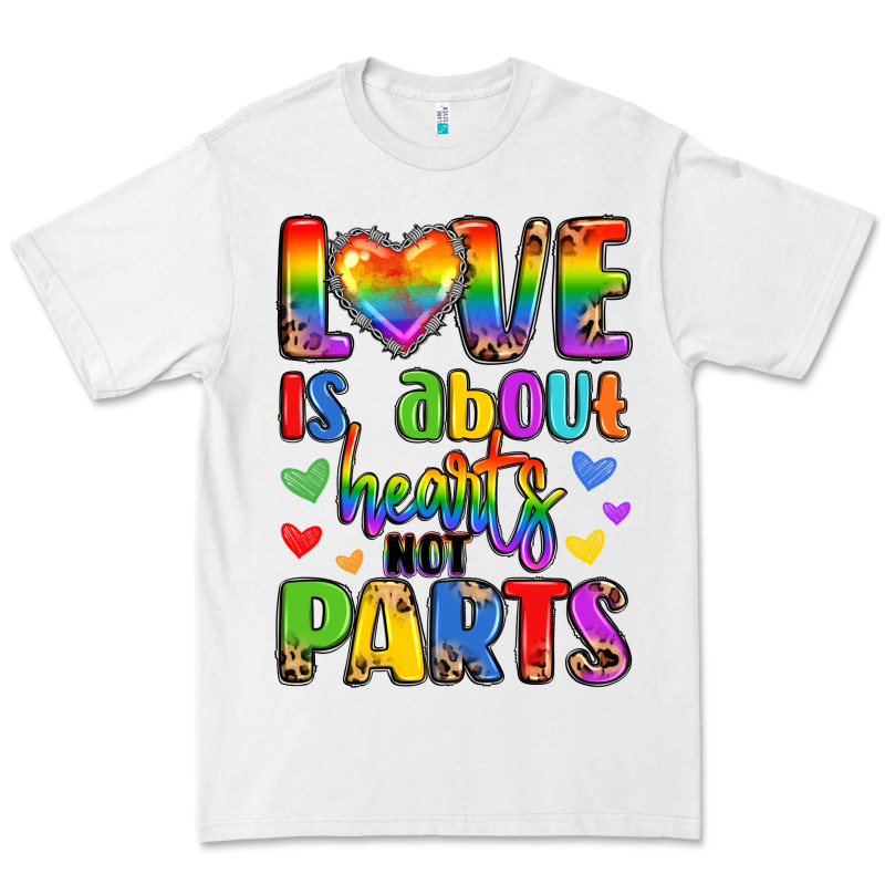 Love Is About Hearts Not Parts Premium Tee by LillyAllenDesigns | Teevron