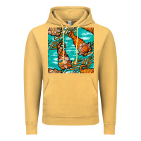 Vintage Mustard Fall gnomes Vintage Hoodie - NancyCooperArtShop