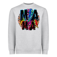 Heather Grey Mama lightning bolts Mother's Day Heavyweight Sweatshirt - FaDigitalArtStudio