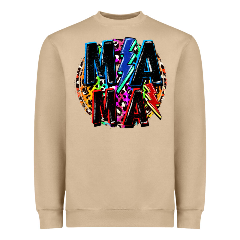Mama Lightning Bolts Mother's Day Heavyweight Sweatshirt by FaDigitalArtStudio | Teevron