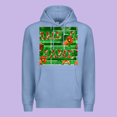 American Football Megaphone And Game Seamless Pattern Premium Hoodie Designed By Bundleandbundleshop