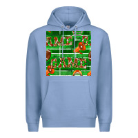 Colony Blue american football megaphone and game seamless pattern Premium Hoodie - BundleAndBundleShop