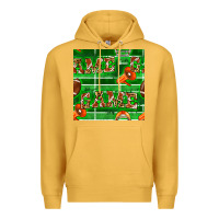Mustard american football megaphone and game seamless pattern Premium Hoodie - BundleAndBundleShop