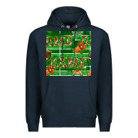 Navy american football megaphone and game seamless pattern Premium Hoodie - BundleAndBundleShop