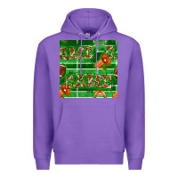 Purple american football megaphone and game seamless pattern Premium Hoodie - BundleAndBundleShop
