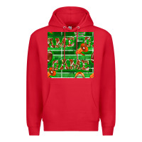 Red american football megaphone and game seamless pattern Premium Hoodie - BundleAndBundleShop