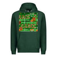Sports Green american football megaphone and game seamless pattern Premium Hoodie - BundleAndBundleShop