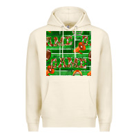 Tofu american football megaphone and game seamless pattern Premium Hoodie - BundleAndBundleShop