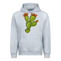 Heather Grey cactus Urban Hoodie - BarkalooDesign