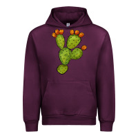 Mauve Wine cactus Urban Hoodie - BarkalooDesign