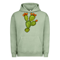 Pigment Oil Green cactus Urban Hoodie - BarkalooDesign
