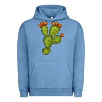 Pigment Pebble Blue cactus Urban Hoodie - BarkalooDesign