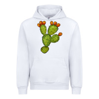 White cactus Urban Hoodie - BarkalooDesign
