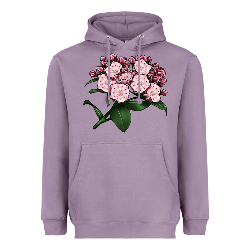 Mountain Laurel Flower Illustrations Heavyweight Hoodie by LillyAllenDesigns | Teevron