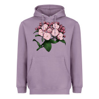 Lavender Mountain Laurel Flower Illustrations Heavyweight Hoodie - LillyAllenDesigns