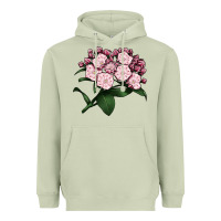 Matcha Mountain Laurel Flower Illustrations Heavyweight Hoodie - LillyAllenDesigns