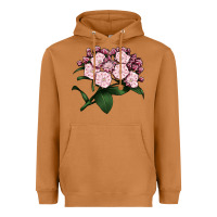 Meerkat Mountain Laurel Flower Illustrations Heavyweight Hoodie - LillyAllenDesigns