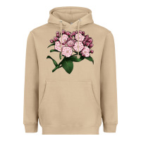 Mushroom Mountain Laurel Flower Illustrations Heavyweight Hoodie - LillyAllenDesigns