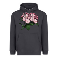 Smoke Mountain Laurel Flower Illustrations Heavyweight Hoodie - LillyAllenDesigns
