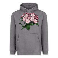 Storm Mountain Laurel Flower Illustrations Heavyweight Hoodie - LillyAllenDesigns