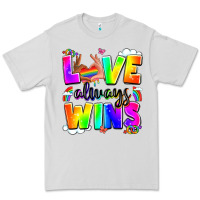 Dove Grey love always wins Premium Tee - LillyAllenDesigns