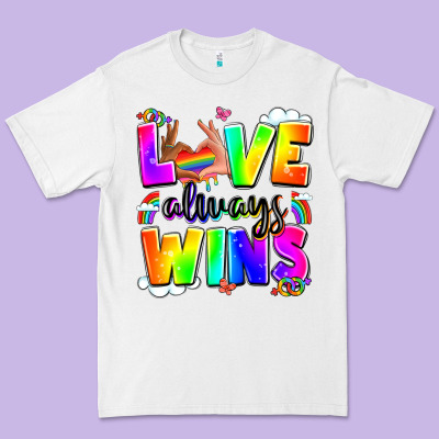 Love Always Wins Premium Tee Designed By Lillyallendesigns