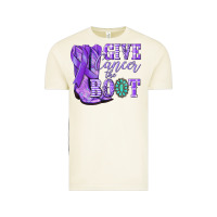 Vintage Arctic Give Cancer the boot purple ribbon Vintage Tee - NancyCooperArtShop