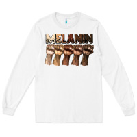 White melanin juneteenth Long Sleeve Tee - CowGirlArtShop