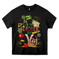 Black im teacher elf Heavy Core Tee - MaliasSmallBusiness