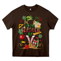 Chocolate Brown im teacher elf Heavy Core Tee - MaliasSmallBusiness