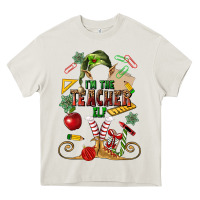 Cream im teacher elf Heavy Core Tee - MaliasSmallBusiness