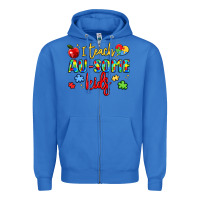 True Royal i teach au some kids Zipper Hoodie - LillyAllenDesigns