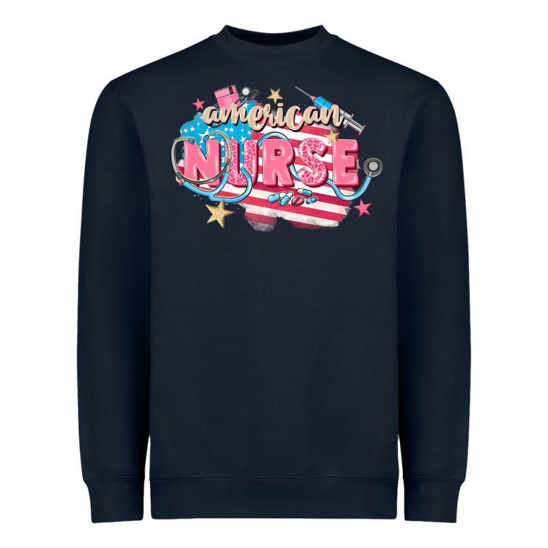 American Nurse Heavyweight Sweatshirt by FaDigitalArtStudio | Teevron