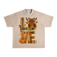 French Oak Love fall cow Urban Heavy Tee - NancyCooperArtShop
