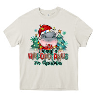 Cream i want a hippopotamus for christmas Heavy Core Tee - MaliasSmallBusiness