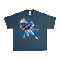 Midnight Navy barry sanders gift Urban Heavy Tee - tuanDangUi