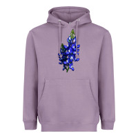 Lavender Bluebonnet Flower Illustrations Heavyweight Hoodie - LillyAllenDesigns