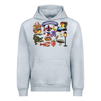Heather Grey preview louisiana state Urban Hoodie - BarkalooDesign