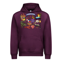 Mauve Wine preview louisiana state Urban Hoodie - BarkalooDesign