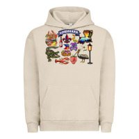 Pigment French Oak preview louisiana state Urban Hoodie - BarkalooDesign