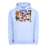 Pigment Grape Ice preview louisiana state Urban Hoodie - BarkalooDesign