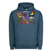 Pigment Midnight Navy preview louisiana state Urban Hoodie - BarkalooDesign
