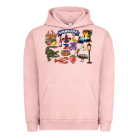 Pigment Salmon preview louisiana state Urban Hoodie - BarkalooDesign