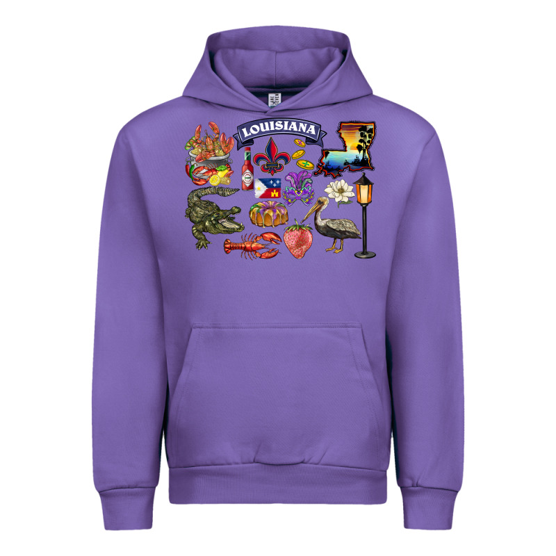 Preview Louisiana State Urban Hoodie by BarkalooDesign | Teevron